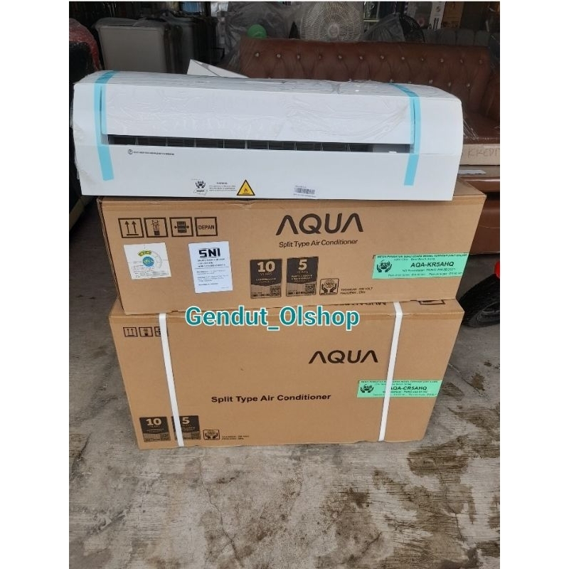 (Khusus Wilayah Kota Palembang) Ac 1/2PK AQUA AQA-KR5AHQ/AC AQUA 0.5pk  AQA KR 5AHQ Turbo Cool, AC A