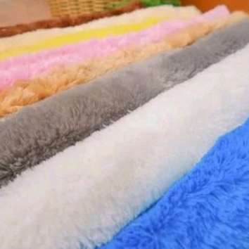 (1kg muat 6 pcs) KAIN BULU KOREA, TAPLAK MEJA BULU SERBAGUNA UKURAN KECIL 20X30cm- 40X40cm