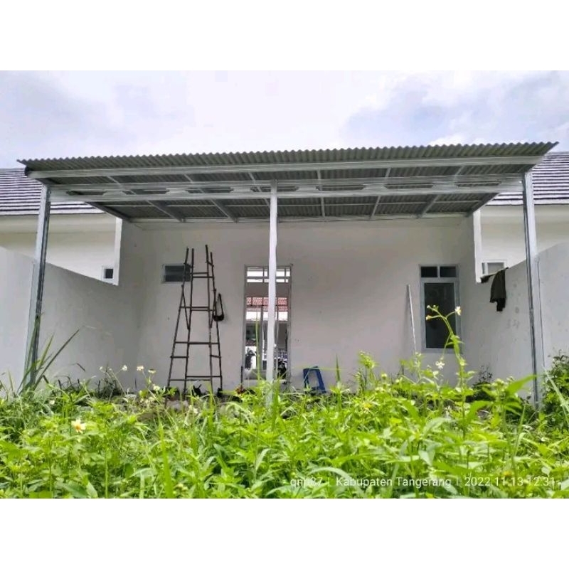 kanopi baja ringan atap asbes