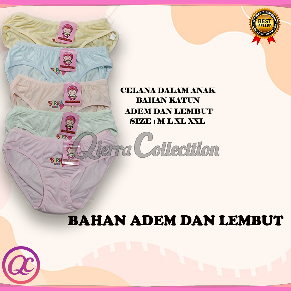CD Golden Nick | Celana Dalam Anak Perempuan cewek Kolor Wanita lusinan bahan katun adem Usia 2-9 ta