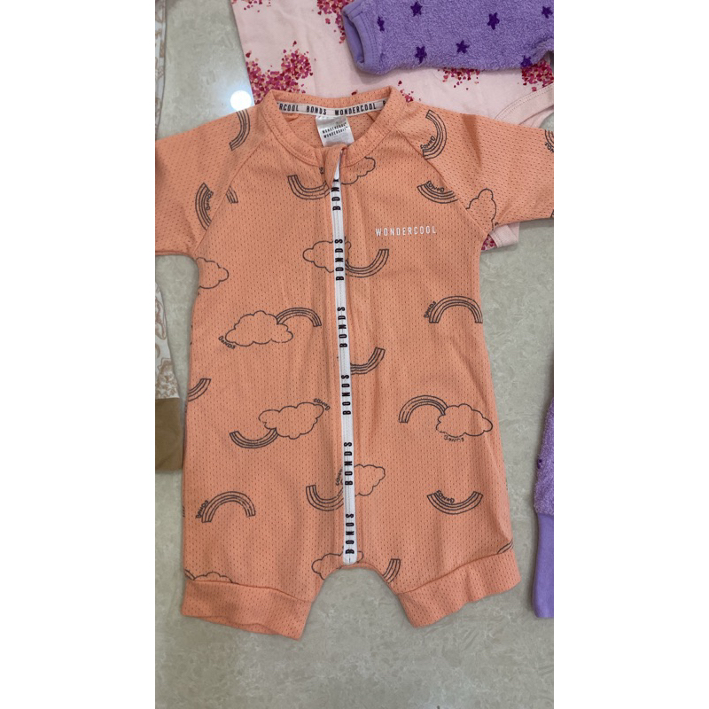Bonds Wondercool Playsuit 3-6months (PRELOVED GOOD CONDITION)