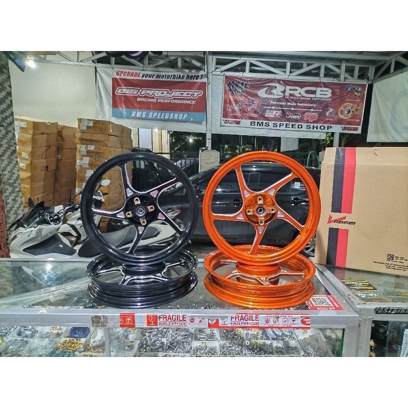 VELG VROSSI SPRINT PRIME MODEL ENKEI HYLOS/VND AK55 RING 14 185/215 PALANG 5,VARIO 125/150,160,MIO S
