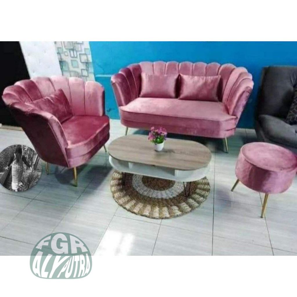 Sofa Minimalis warna Pink