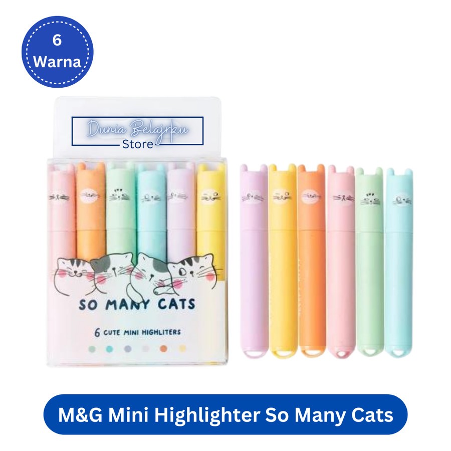 

Stabilo M&G Mini So Many Cats AHM22575 [6 Warna] Scented Highlighter