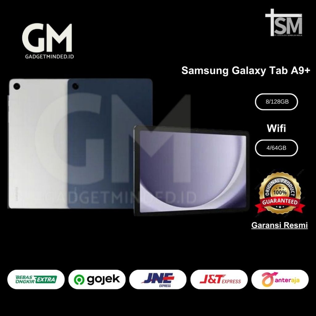 Samsung Galaxy Tab A9 Plus (8/128GB & 4/64GB) [Garansi Indonesia]