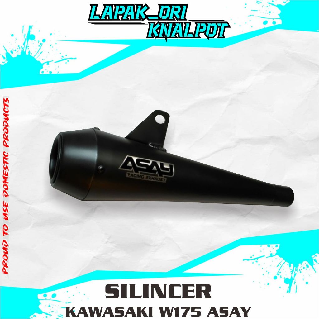 knalpot racing kawasaki w175 Asay Racing area  01 slip on