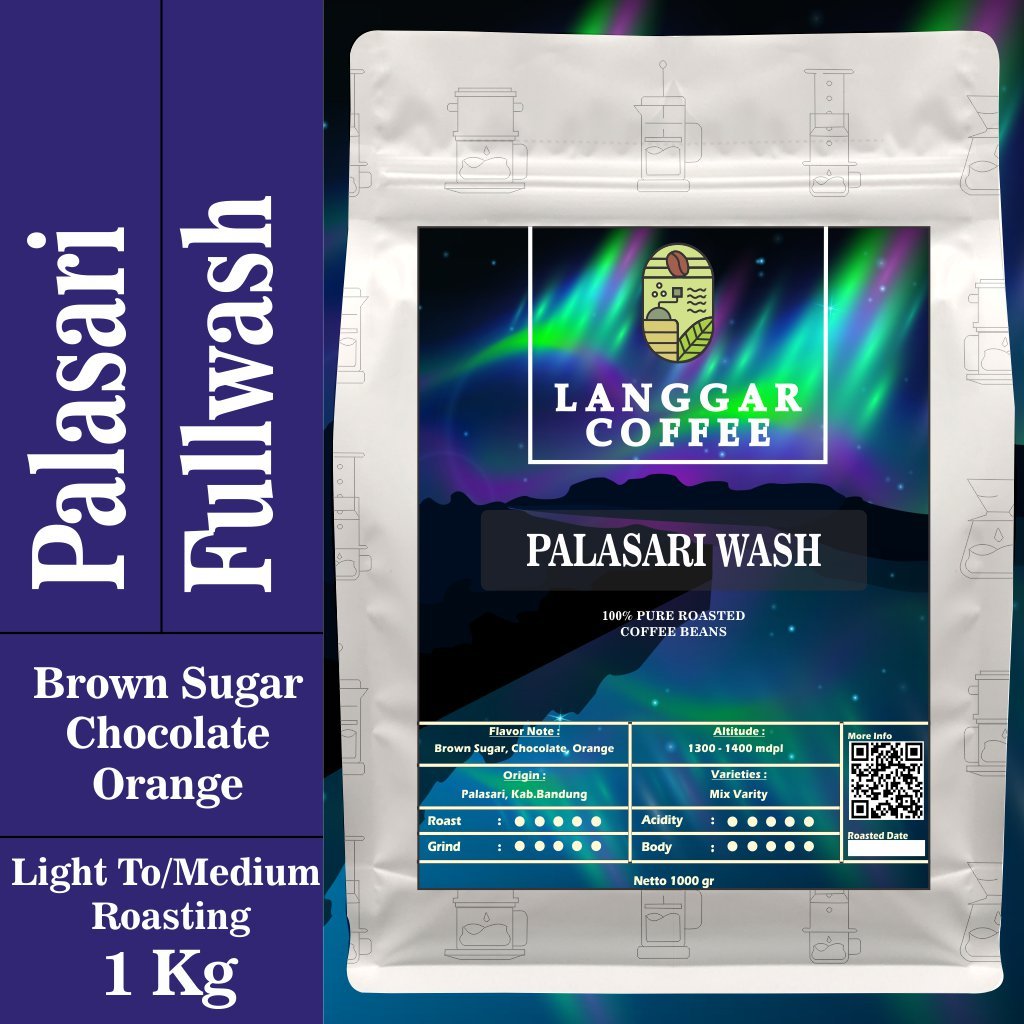 

Biji Kopi Arabika Palasari Fullwash 1 kg Proses Full Wash Roasting Biji kopi 1 Kg