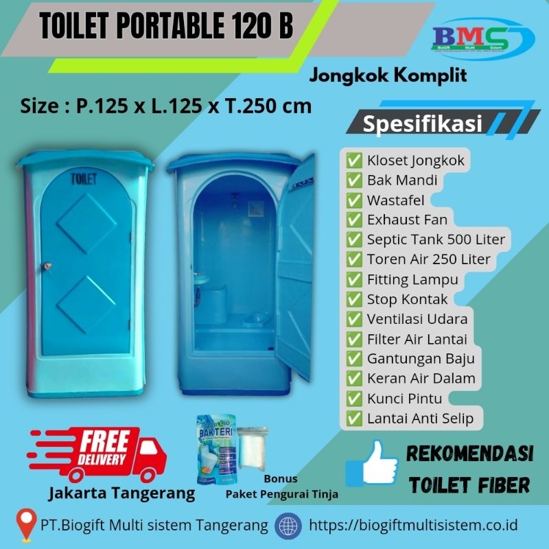 TOILET PORTABLE KLOSET JONGKOK BIG SIZE,  TOILET PORTABLE FIBERGLASS, TOILET FIBER, TOILET FIBERGLAS