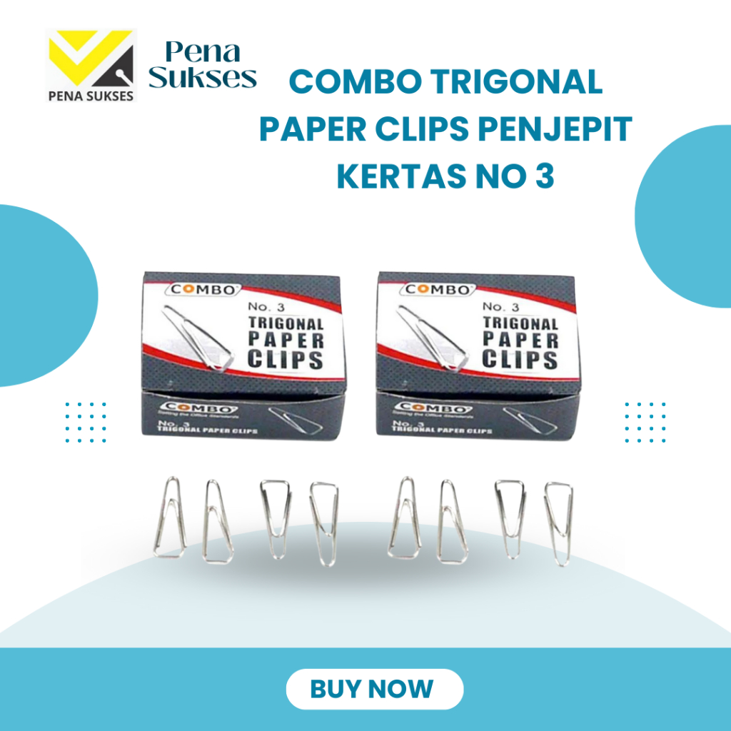 

Combo Trigonal paper clip Klip Penjepit Kertas nomor 3