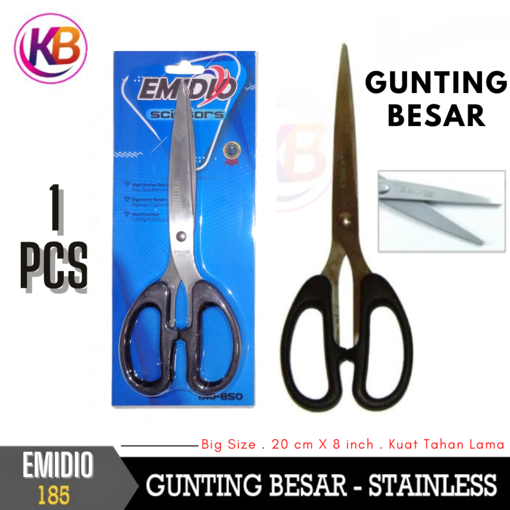 

Gunting Emigo Besar 185 Emidio 850 / Gunting Emigo Emidio Scissors Besar Stainless / Gunting Emigo Per Pcs / Toko Gemilang