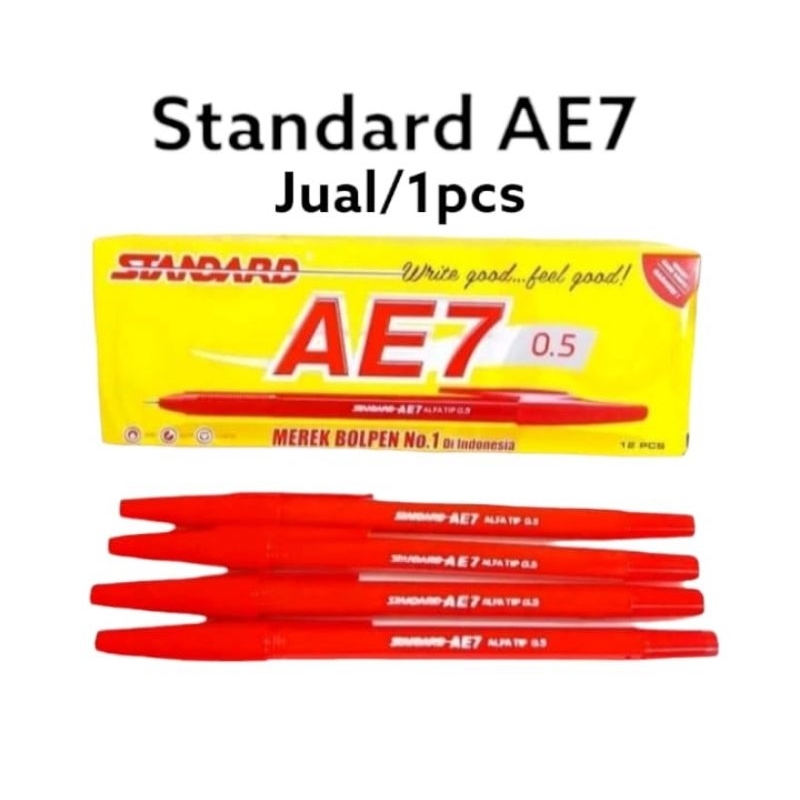 

BULPEN STANDARD AE7 WARNA MERAH 0.5 (1 PCS)