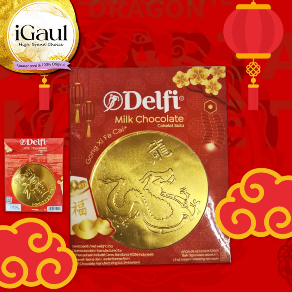 

Cokelat Imlek Delfi Big Coin Import coklat koin shio Naga Dragon 2024