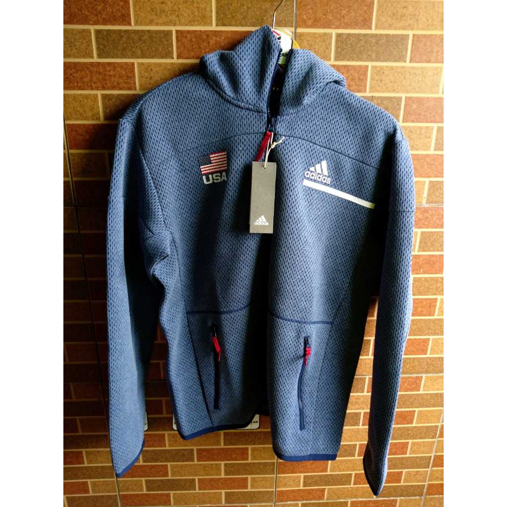 Jaket Adidas ZNE USA Navy Blue Original