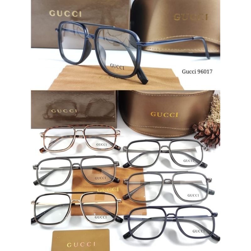 Nnkacamata frame kacamata kotak besi pria wanita 96017