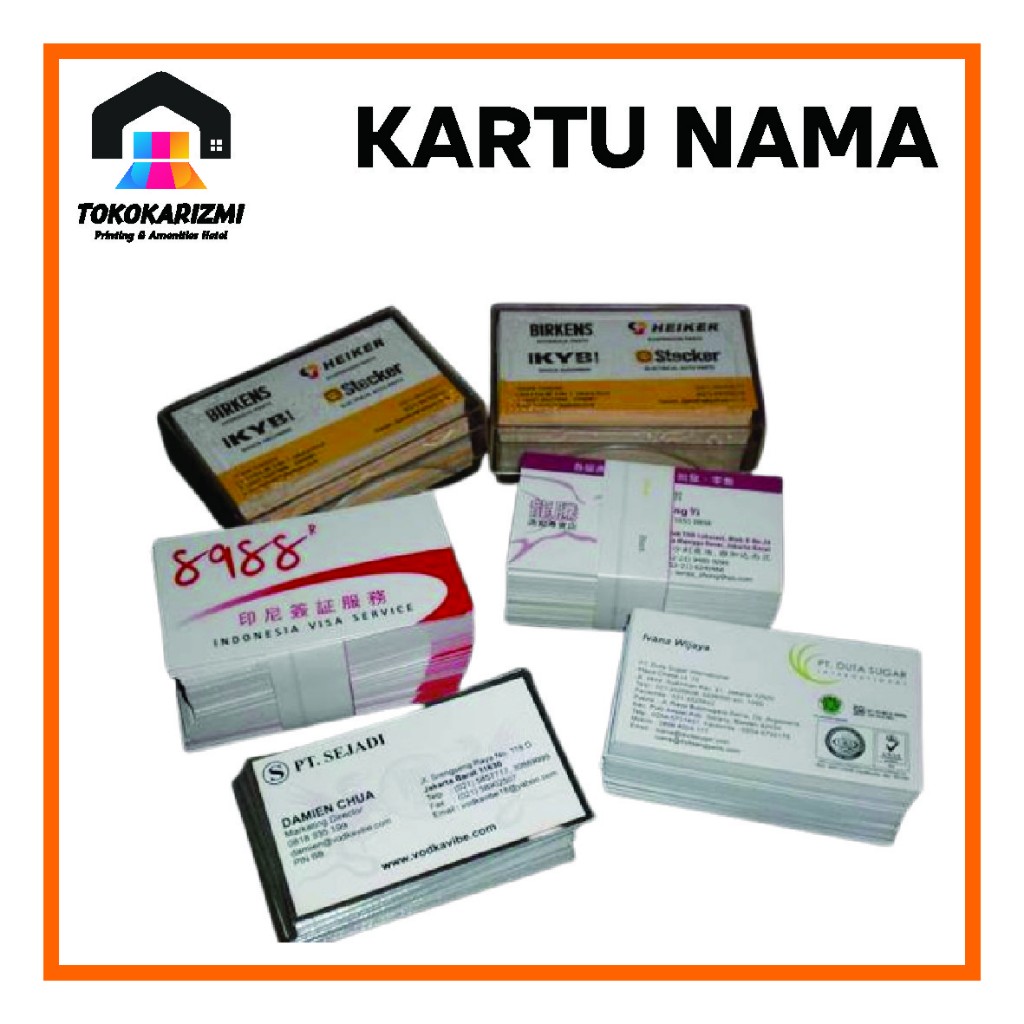 

Cetak Kartu Nama Murah (tersedia cetak 1 atau 2 sisi dan pilihan laminasi)