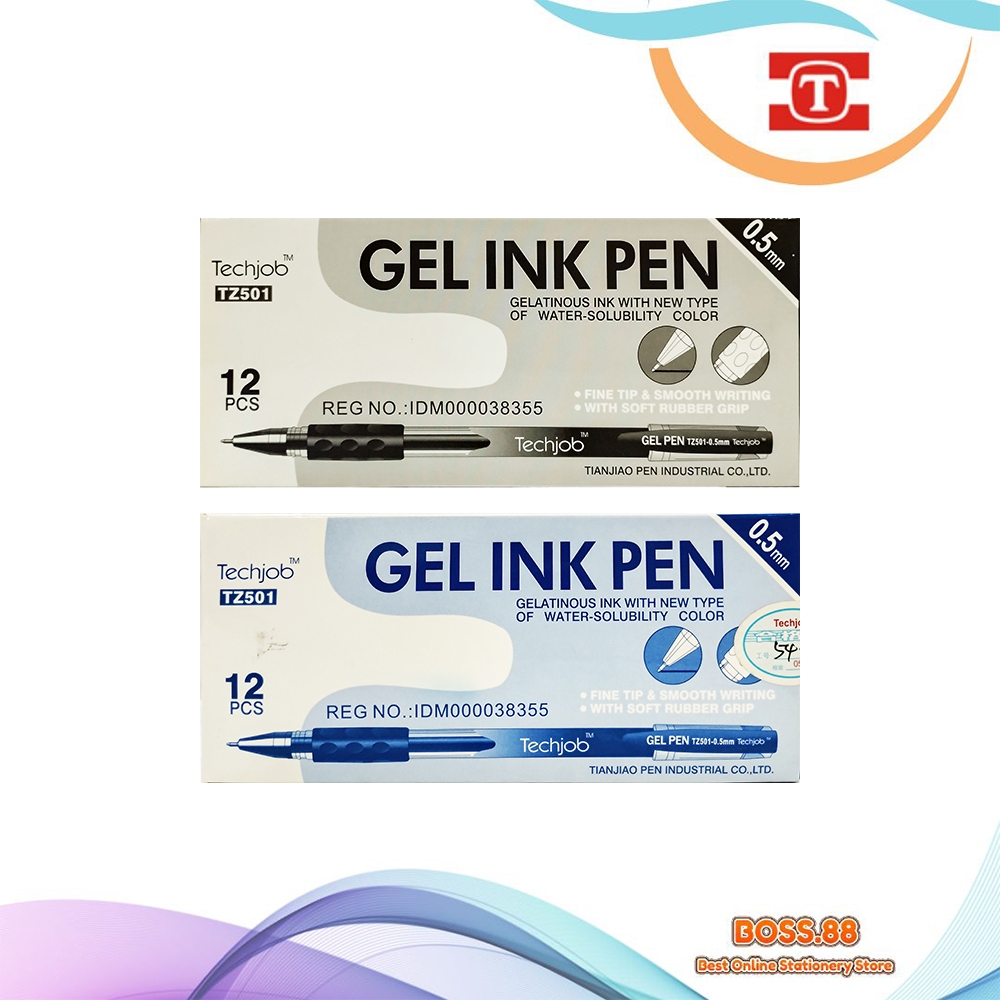 

GEL PEN / PULPEN GEL TECHJOB TZ-501 (1 PCS)