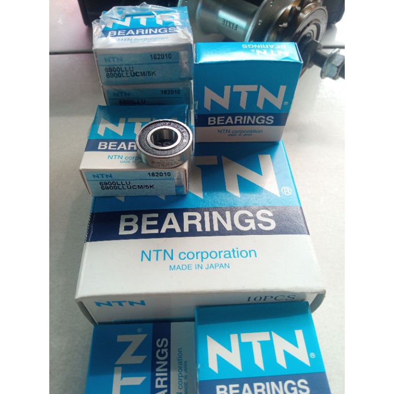 Bearing NTN 6900 2RS(tutup karet) Bearing Hub Depan Sepeda AS Kecil Bearing Mesin
