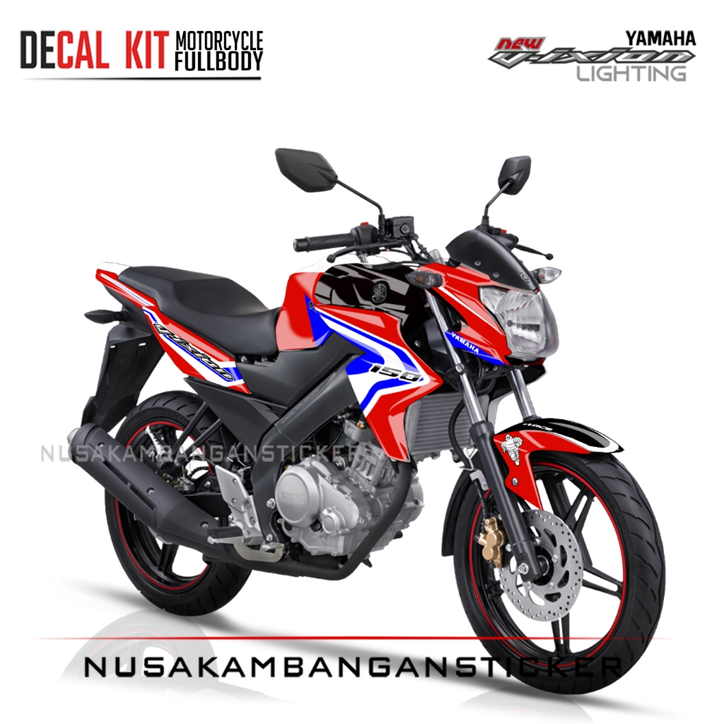 DECAL STICKER VIXION LIGHTING RED ADVENTURE RACING