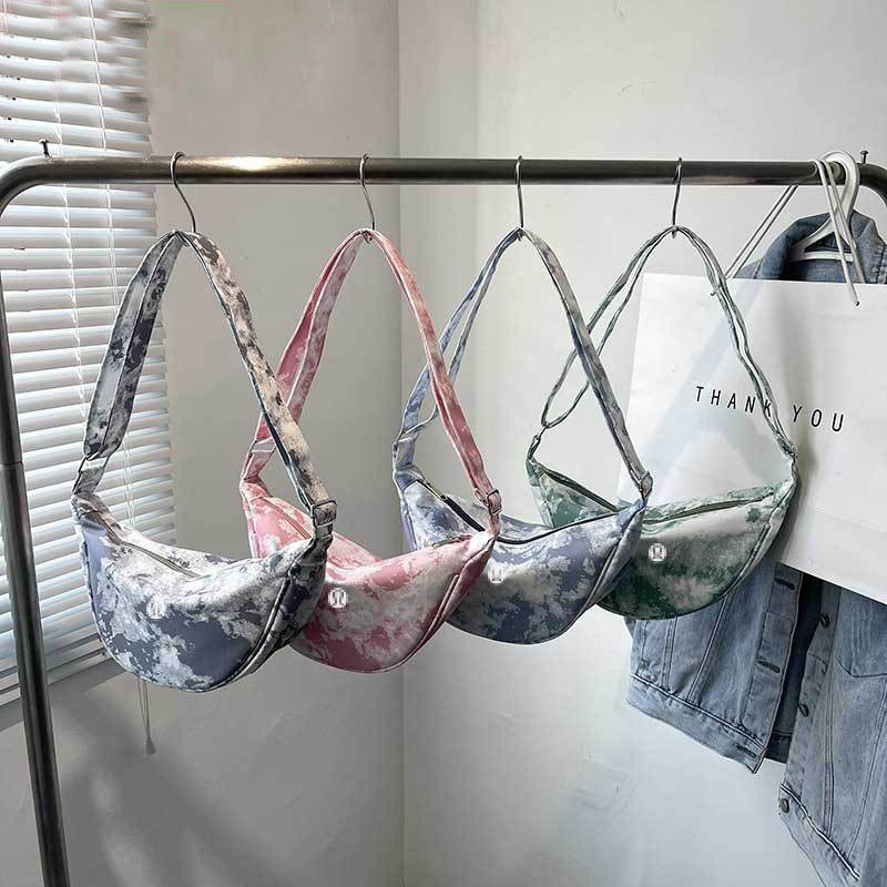 [COD][READY] Tas Wanita Mini Kanvas Tas Selempang Wanita Warna solid Casual Round Shoulder Sling Bag