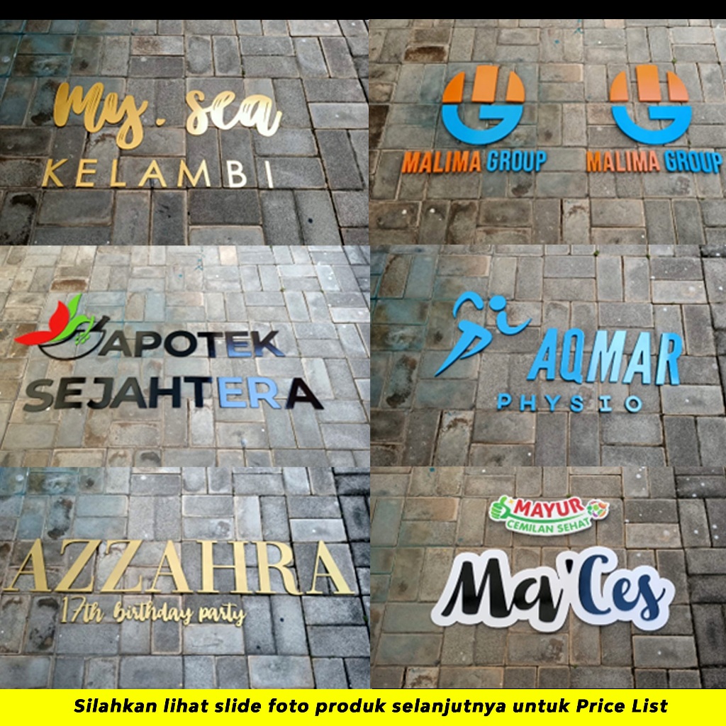 Custom Tulisan Nama / Nama Usaha / Nama Toko/ Dekorasi / Huruf / Letter