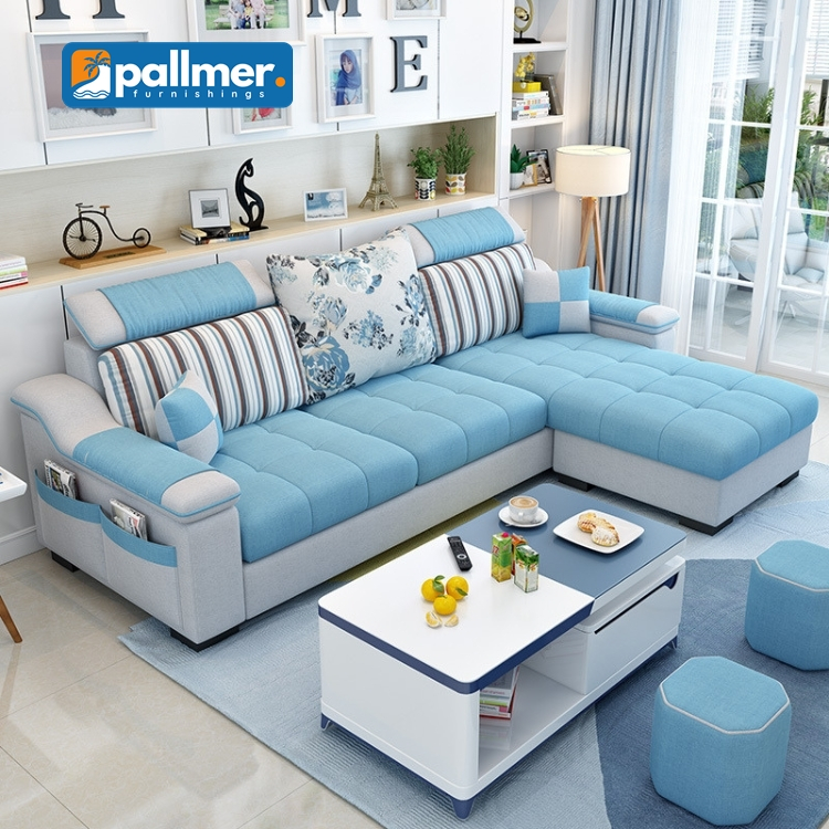 Kursi Sofa Minimalis Model Letter L Ruang Tamu Kecil