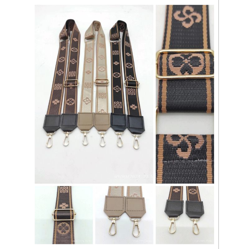 Tali Tas Selempang Wanita Pnj 130 lebar 4cm Webbing motif tebal