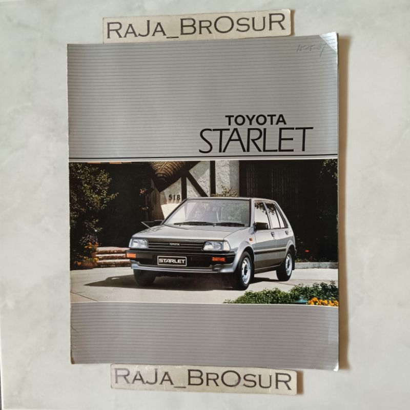 Poster brosur katalog booklet jadul lawas Toyota Starlet Kotak SE/Starko 1987