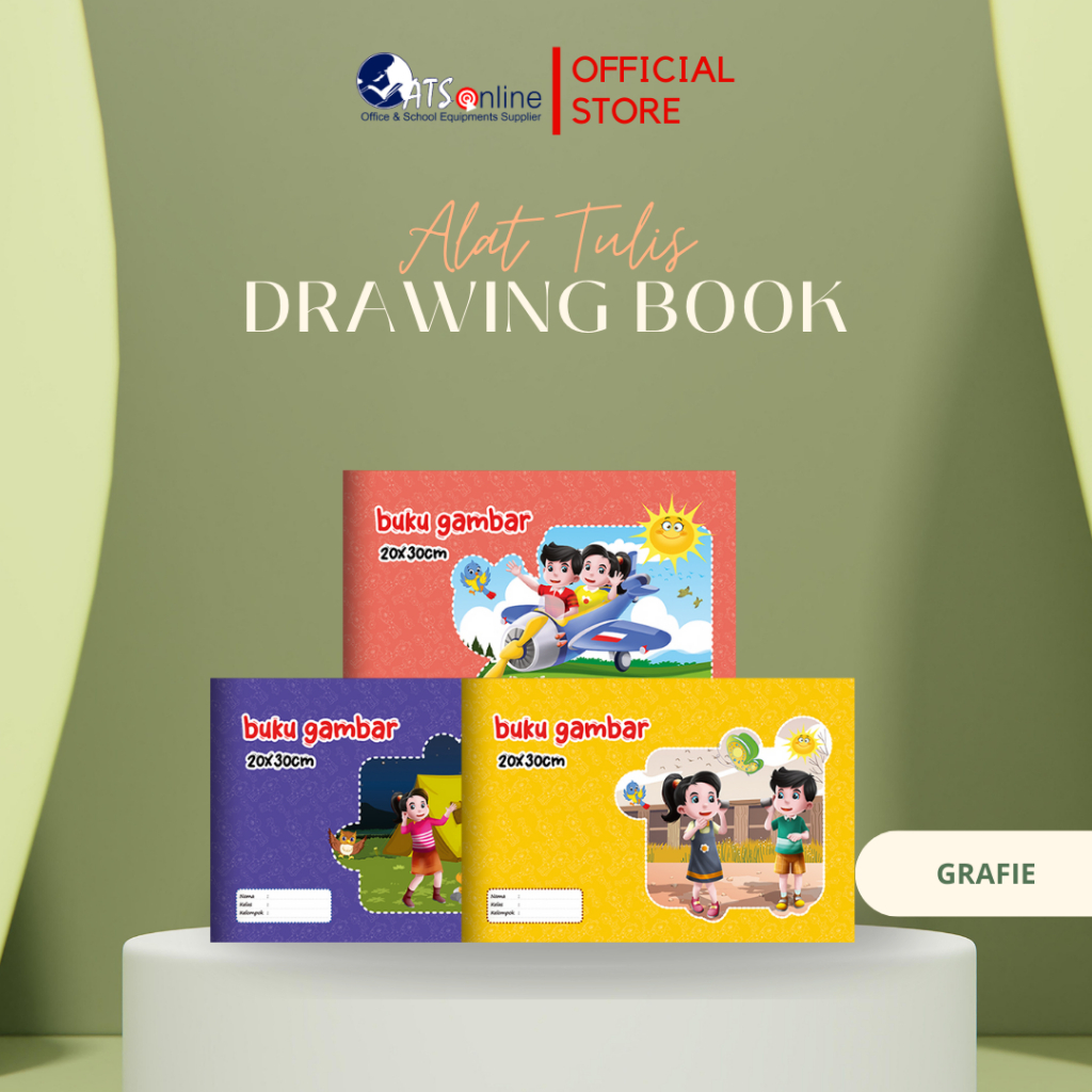 

GRAFIE Buku Gambar Alat Tulis Kreativitas ATK untuk Anak