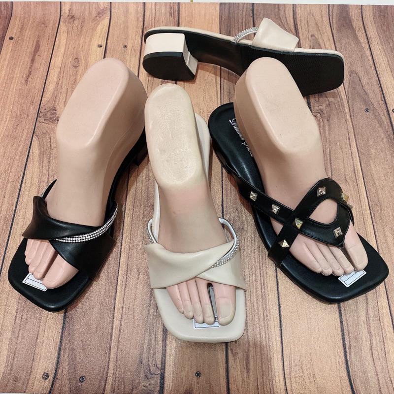heels pesta, heels mata-mata, heels 3cm, heels gliter, heels premium kekinian.