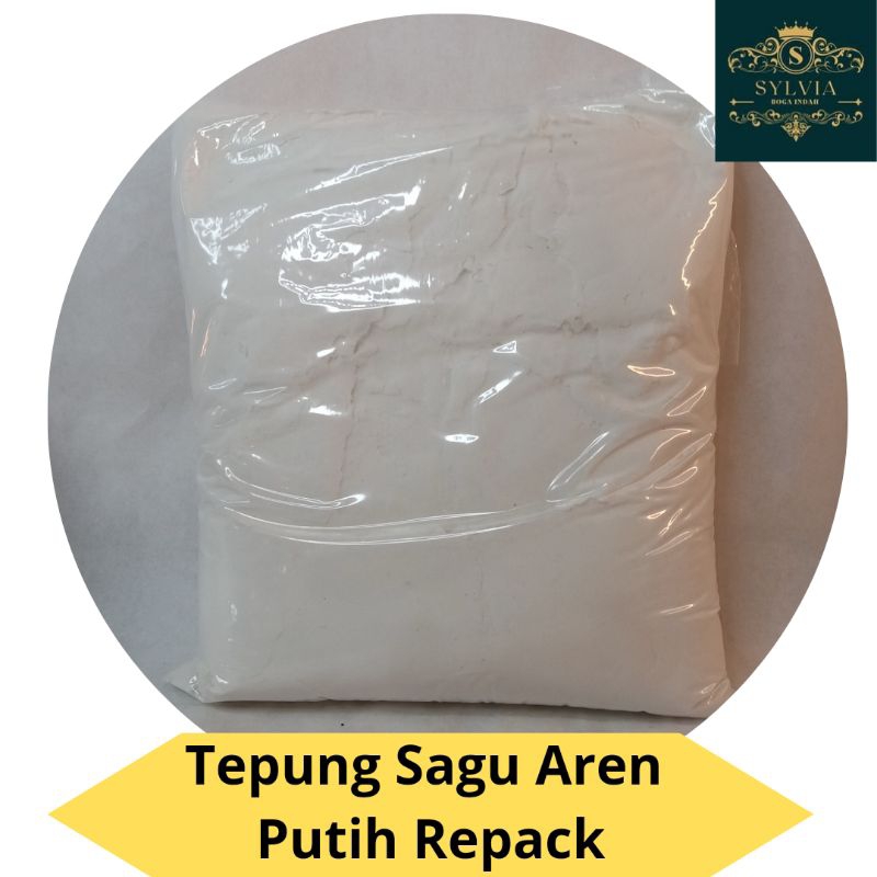 Tepung Sagu Aren Putih Premium los 500 gr Repack untuk Bakso, Cendol, Pentol, Bakwan, Kue Kering