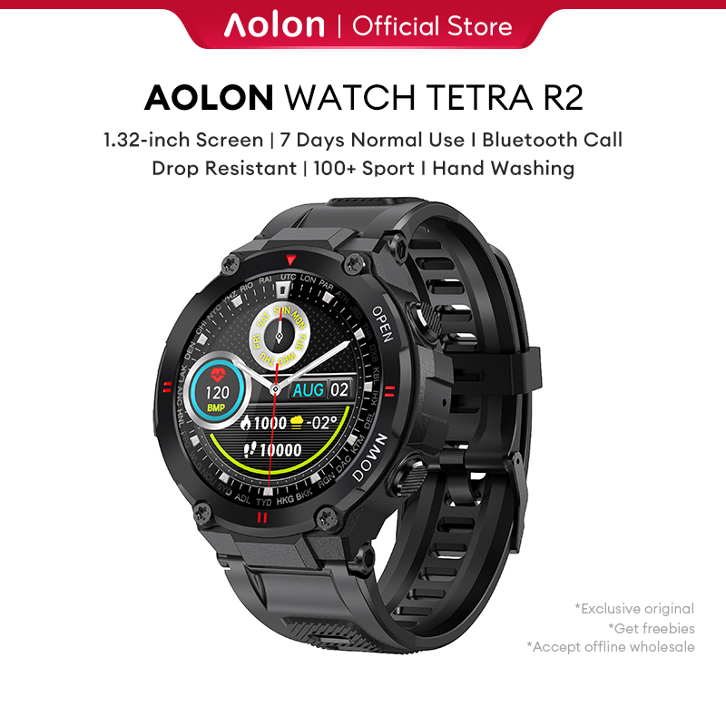 Aolon Smartwatch Aolon Tetra R2 / Original Waterproof Ip68 / Tracker Outdoor / Custom Wallpaper / Sp