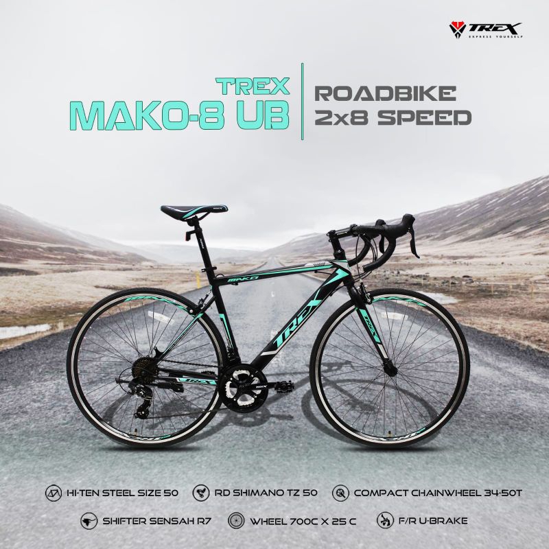 Roadbike Trex Mako 2x7 DB sepeda balap