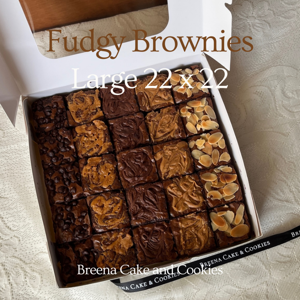 Fudgy Brownies Large 22 x 22 cm - Hampers Brownies - Brownies Ulang Tahun