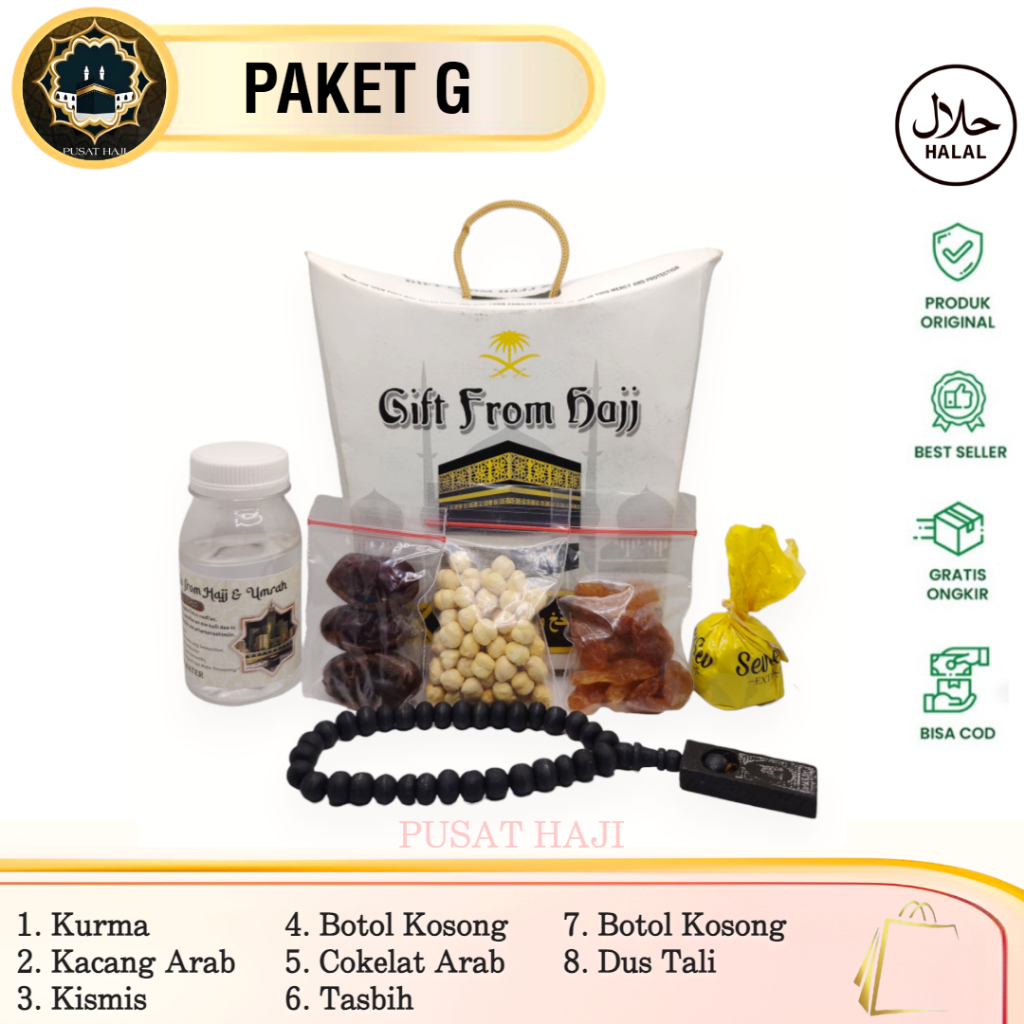 

Paket oleh-oleh haji dan umroh TANPA AIR ZAM-ZAM