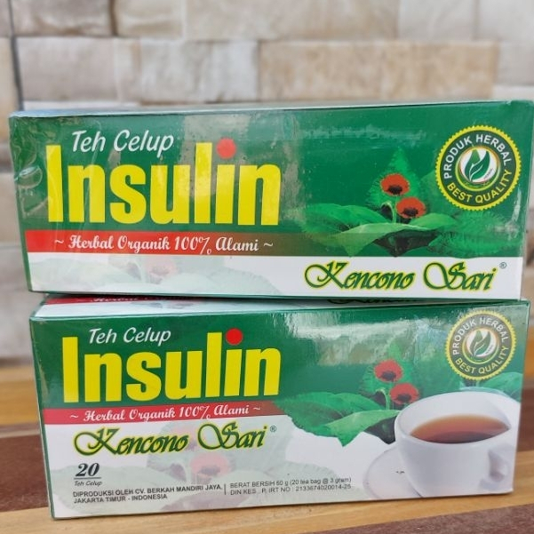 

Teh Insulin Kencono Sari 20 kantong | Teh Celup Daun Insulin Yakon ( Teh Diabetes / Diabet / Obat Kencing manis )