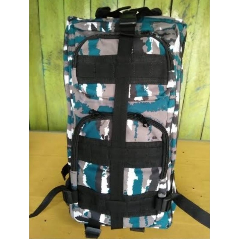 Termurah di Shopee Tas Punggung Loreng AL / Tas punggung kecil / Tas Tni