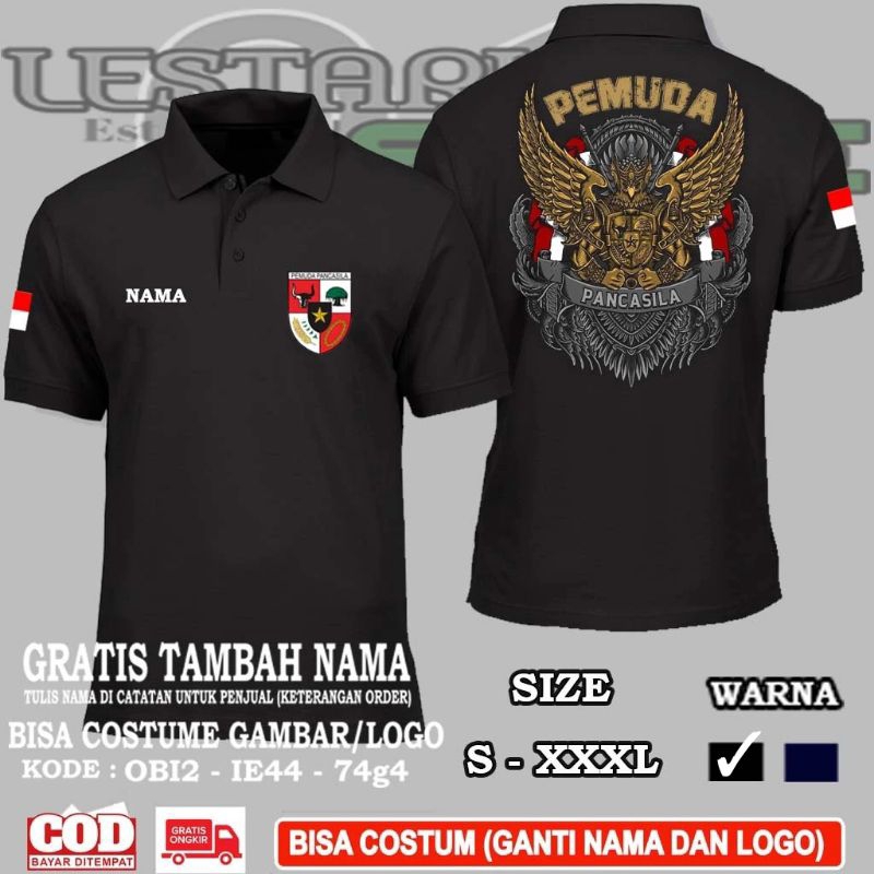 KAOS KERAH PEMUDA PANCASILA - KAOS KERAH PEMUDA PANCASILA TERBARU