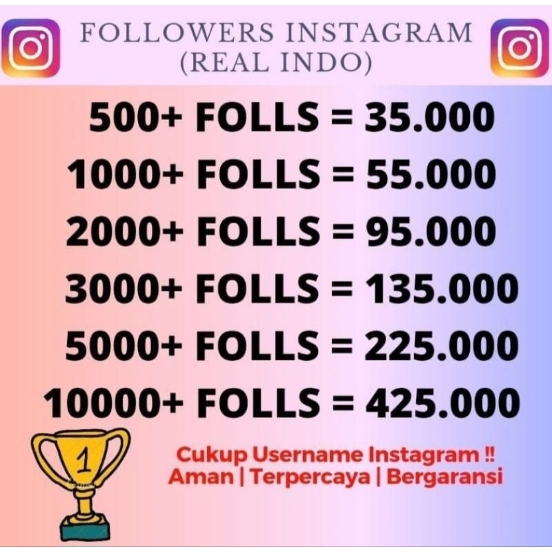 FOLLOWERS REAL AKTIF PERMANEN