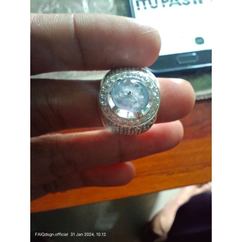 BLUE SAFIR STAR CEYLON SAPHIRE RING PERAK SEMI MICRO