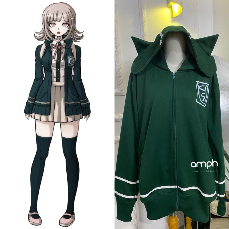 Jaket Sweater Cosplay Danganronpa chiaki Nanami school Unifrom