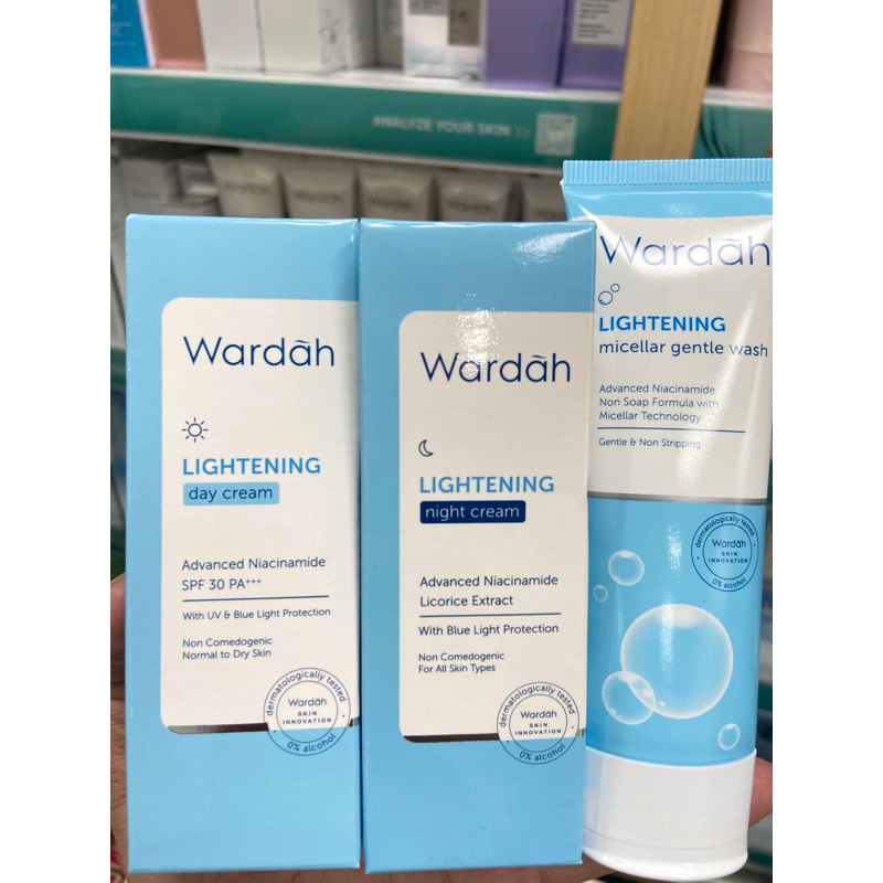 Wardah Paket Cerah - Paket Wardah Lightening Niacinamide / Paket Wardah Skincare Murah