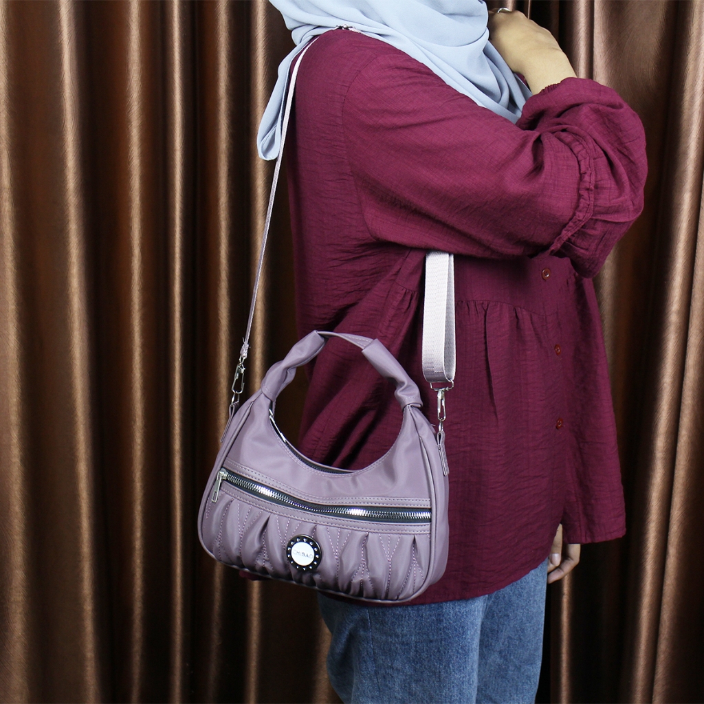 LIMITED EDITION  Luna Aura Tas Selempang Bulan Belviya New Bordir Tas Jinjing Tas Pesta Tas