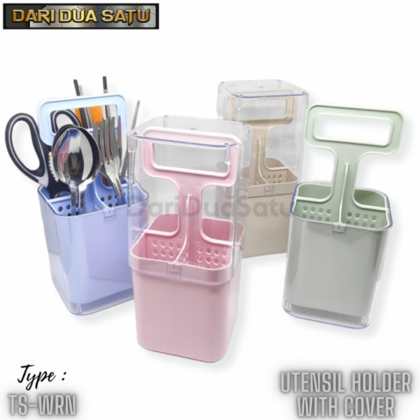 

Jual Tempat Sendok Garpu Sumpit Warna Cutlery Utensil Holder With Cover - Pink Berkualitas