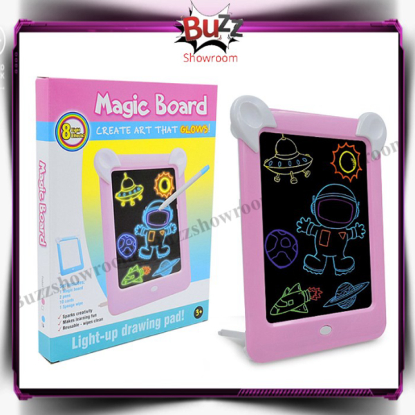 

Mainan Papan Drawing Pad Muda Anak - Board Merah Belajar Diskon Magic LED Tulis Jual