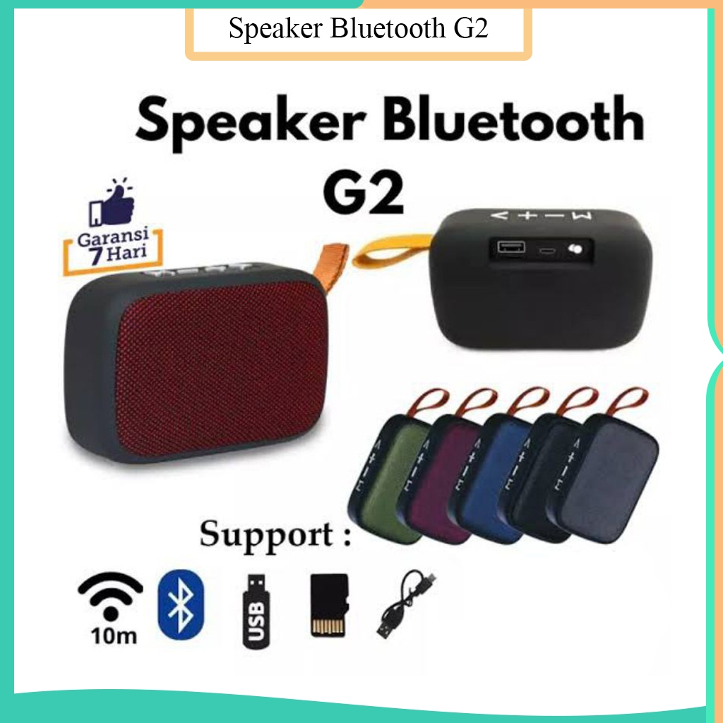 Speaker Bluetooh Portable JBL G2 Extra Bass Stereo / Music Box Bluetooth JBL G2