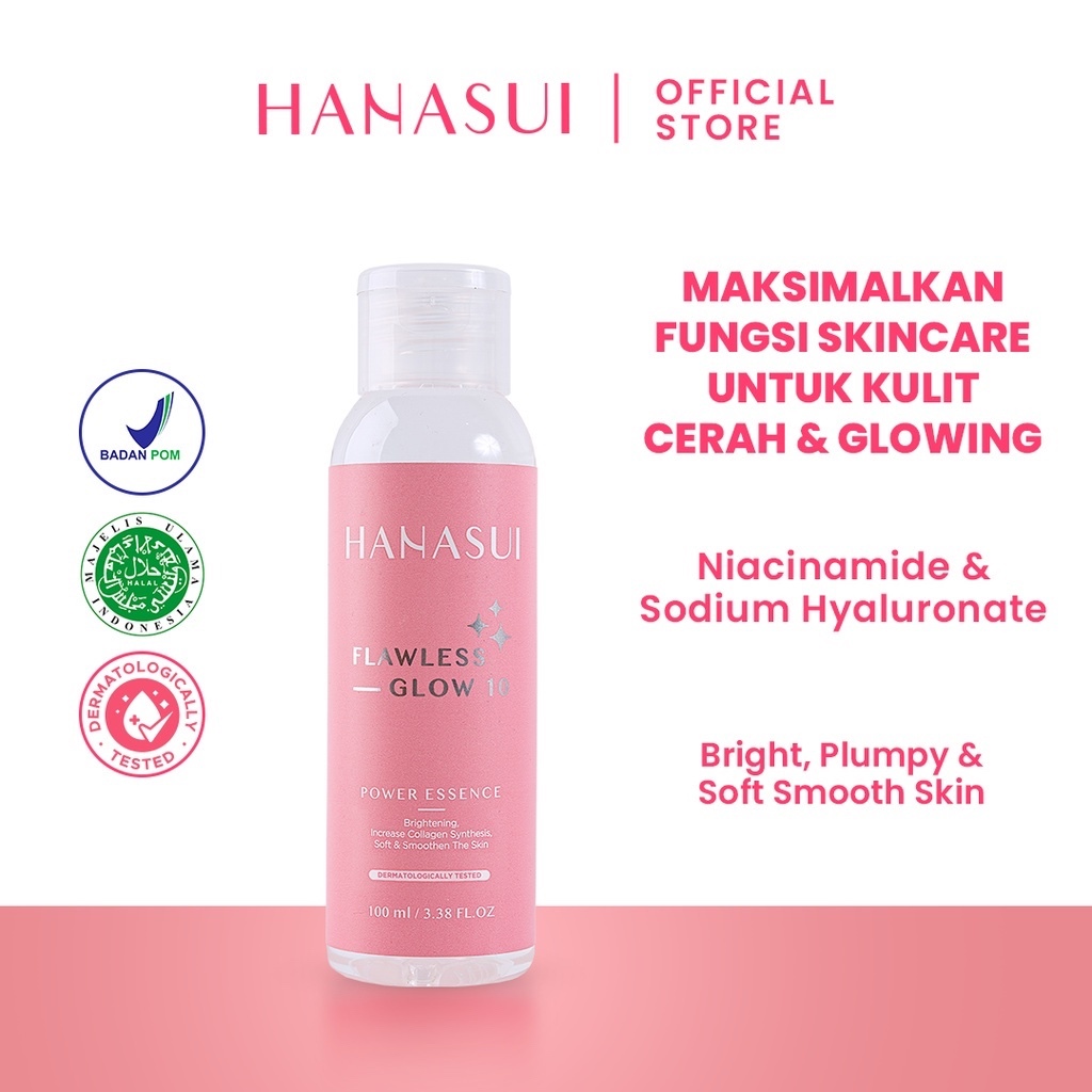 Hanasui Toner Power Esenses Flawless Glow 10 / 100 ml BPOM