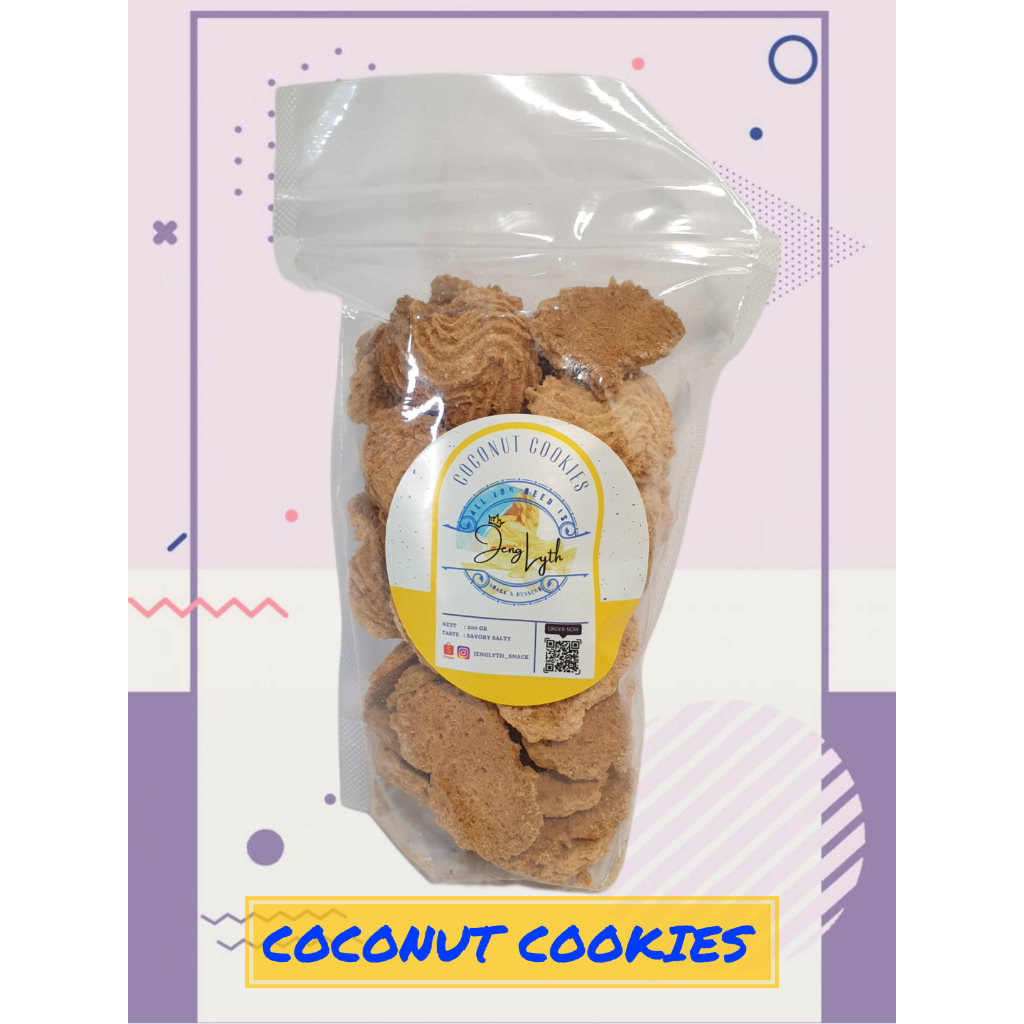 

Roti Biskuit Kelapa Coconut Cookies Biscuit Gurih Asin Renyah Snack Makanan Ringan Kualitas Terbaik Best Quality