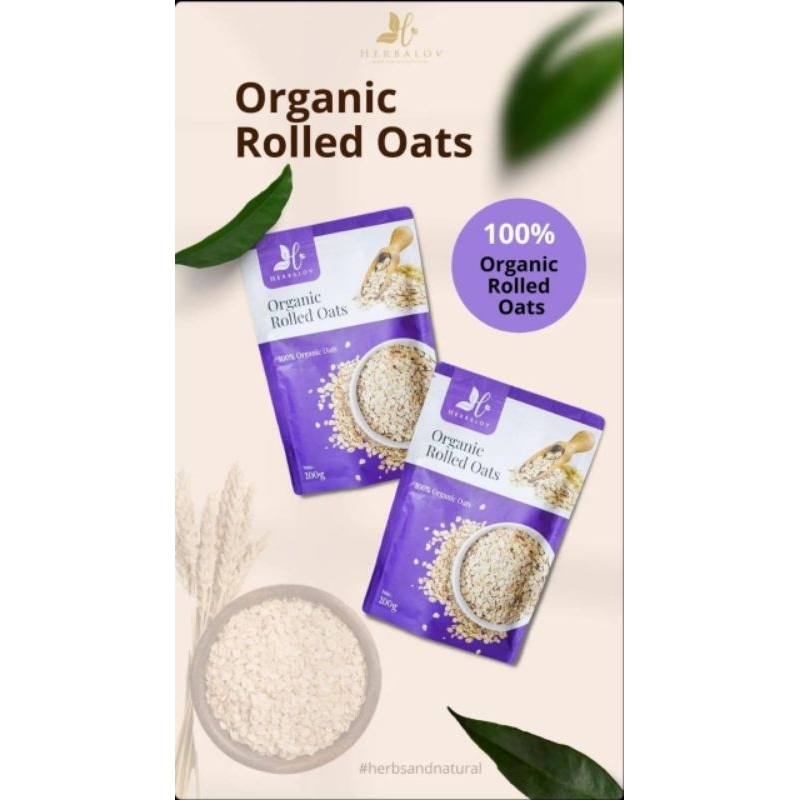 

ORGANIC ROLLED OATS by HERBALOV | Rolles oats premium organic
