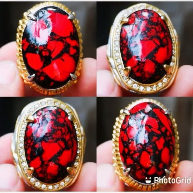 batu pirus merah jumbo