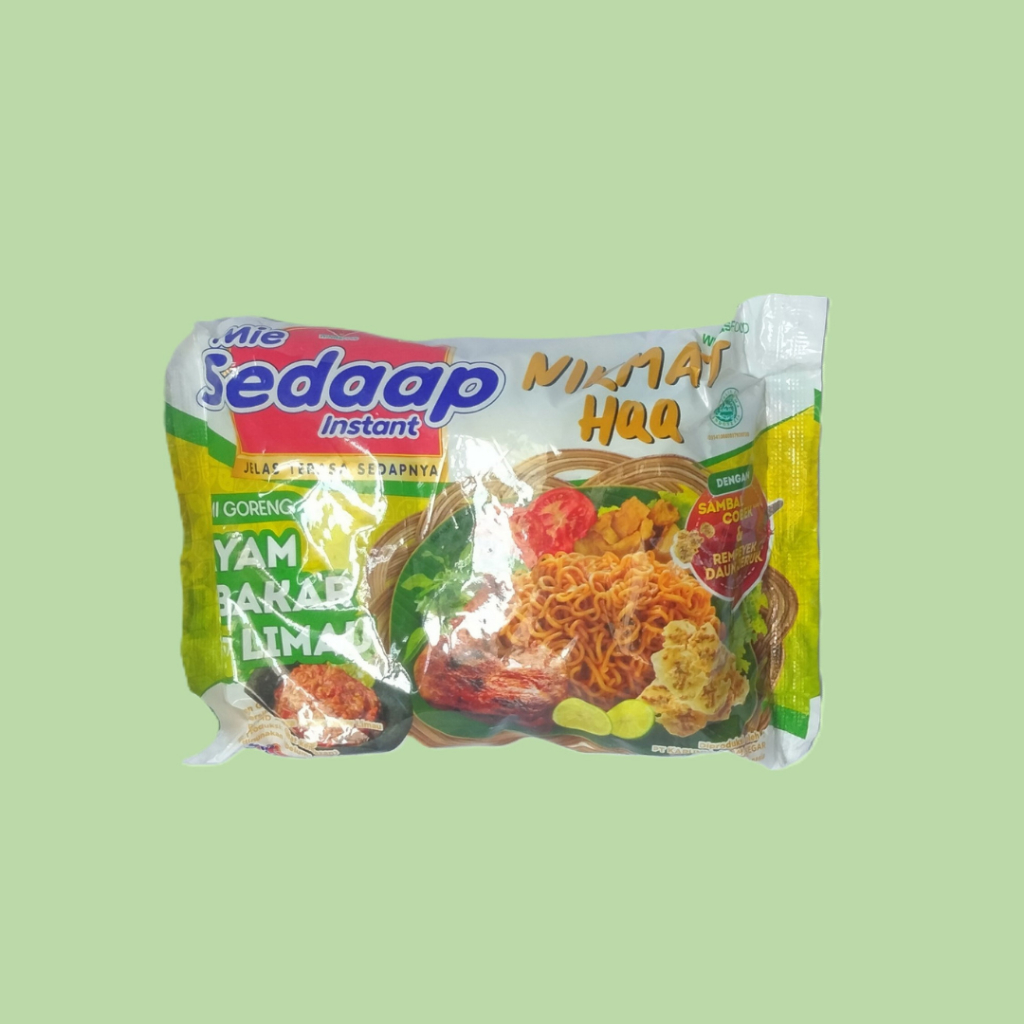 

Mie Sedaap Instan Goreng Ayam Bakar Limau